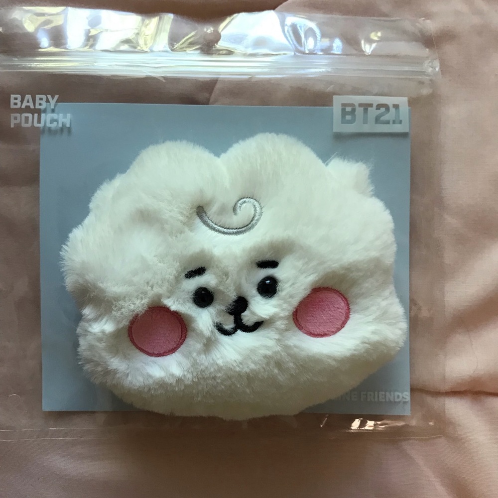 BT21 Flat Fur RJ Baby Pouch BRAND NEW!!!
